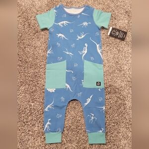 NWT - RAGS Dinosaur Romper, 18-24 Months